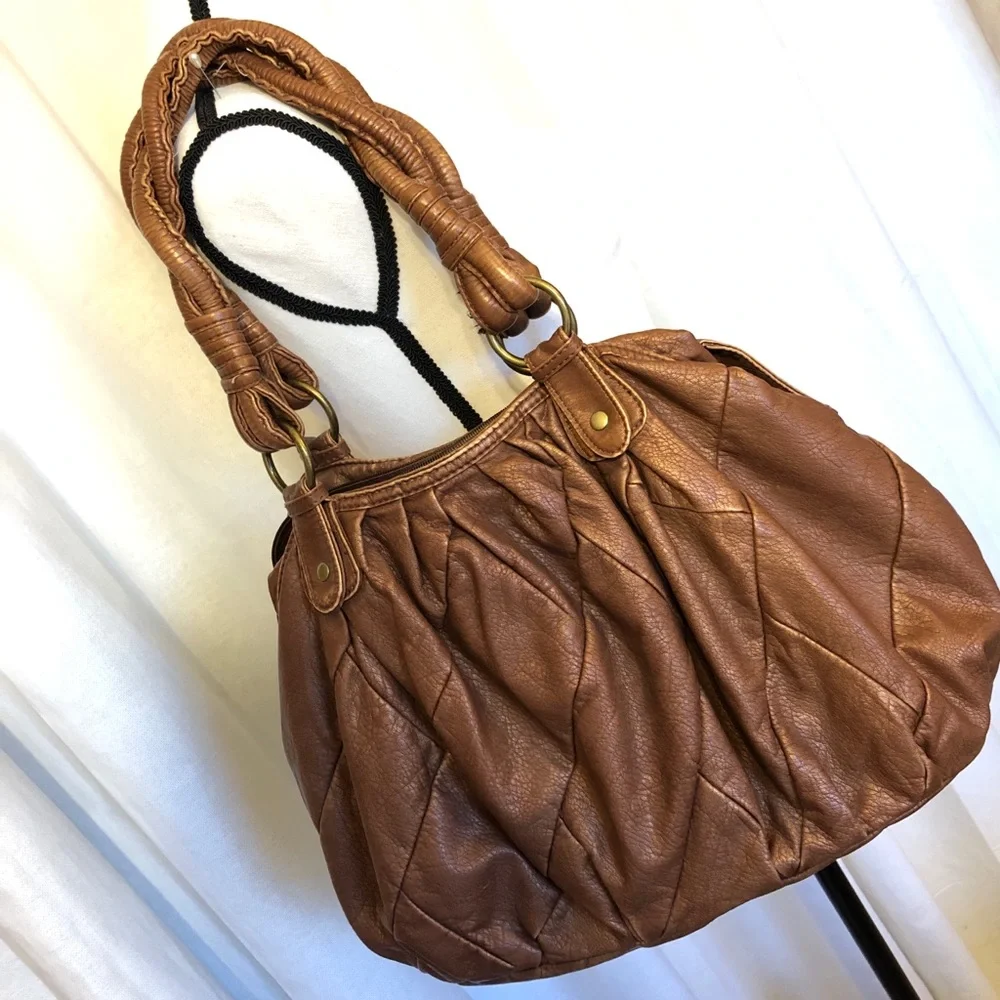 Black Poppy‎ Faux Leather handbag